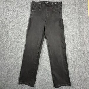 Liverpool Los Angeles The Straight Jeans Black Rinse Size 6 28